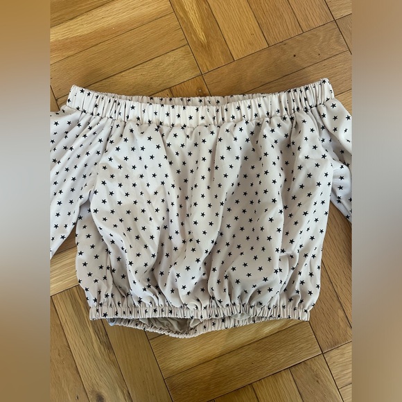 Off the Shoulder Silk Top - Picture 2 of 4